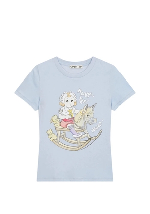Open YY baby graphic T-shirt - Blue