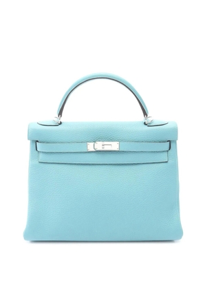Hermès Pre-Owned 2015 Clemence Kelly II Retourne 32 handbag - Blue