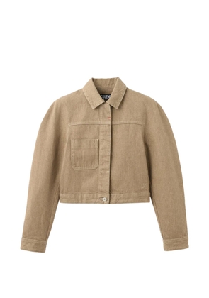 Jacquemus chest-pocket cropped jacket - Neutrals