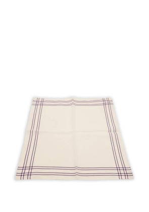 Ermenegildo Zegna Vintage striped silk pocket square - Neutrals