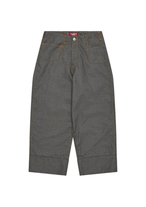 Junya Watanabe MAN pinstripe-pattern trousers - Grey