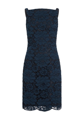 Patou floral-lace mini dress - Blue