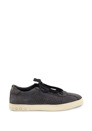 Tod's Vintage perforated lace-up sneakers - Blue