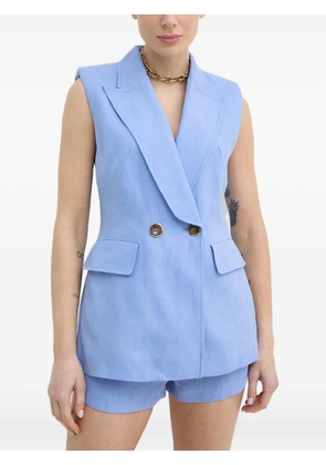 LUISA SPAGNOLI double-breasted sleeveless top - Blue