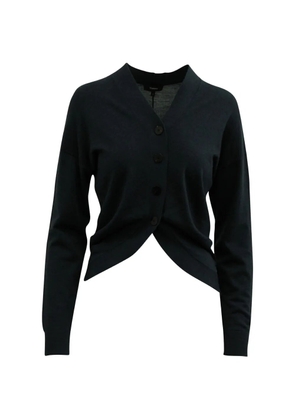 Theory buttoned merino wool cardigan - Blue