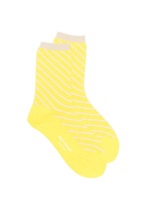 Issey Miyake striped socks - Yellow