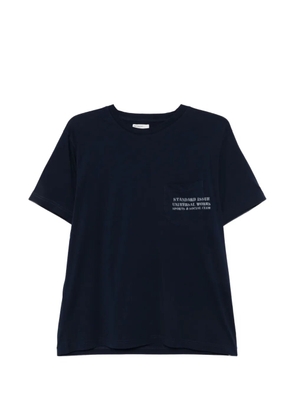 Universal Works logo-detail T-shirt - Blue