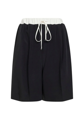Kiton elasticated-waist drawstring-fastening shorts - Black