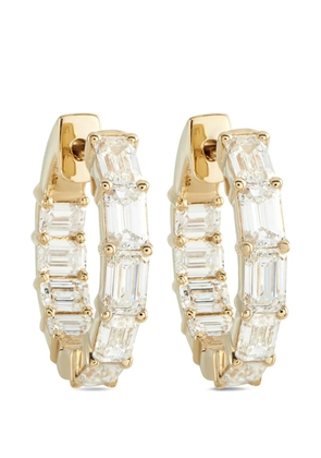 LB Exclusive diamond inside-out hoop earrings - Gold
