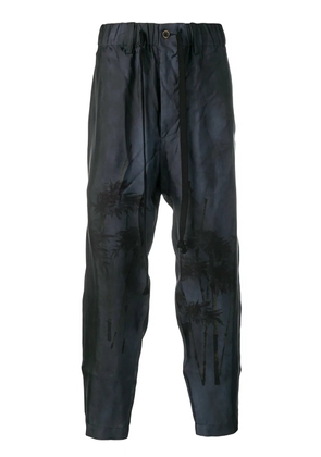 Uma Wang printed trousers - Blue