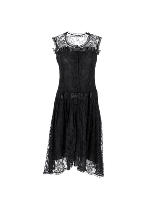 Valentino Garavani Pre-Owned lace A-line midi dress - Black