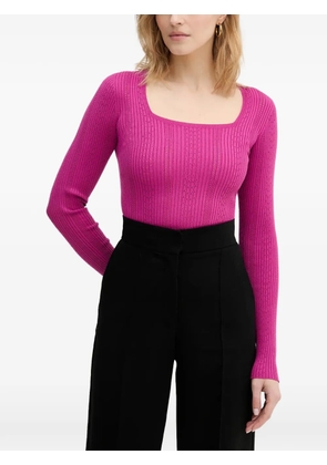TWINSET square-neck sweater - Pink
