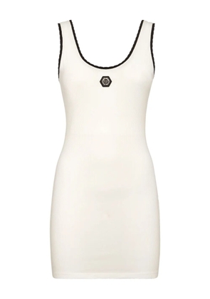 Philipp Plein stretch-cotton dress - White