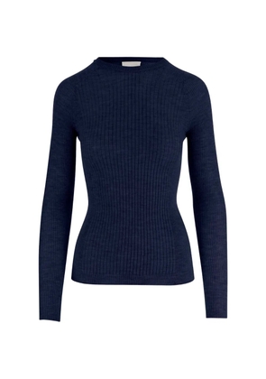 SA SU PHI long-sleeved ribbed T-shirt - Blue