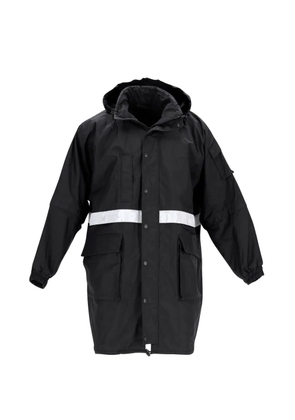 Balenciaga Pre-Owned zip front stripe parka - Black