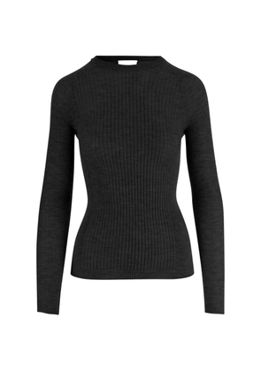 SA SU PHI long-sleeved ribbed T-shirt - Black