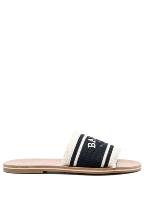 Bally logo-print open-toe slides - Black