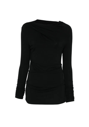 ENTIRE STUDIOS draped top - Black