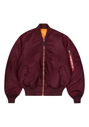 Alpha Industries zip-up reversible bomber jacket - Red