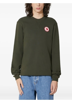 Fjällräven logo patch crew neck sweatshirt - Green