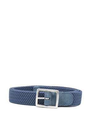 Dell'oglio suede braided belt - Blue