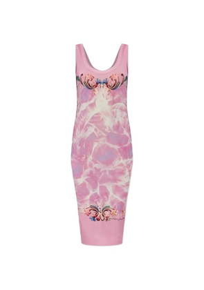 Versace Jeans Couture printed midi dress - Pink