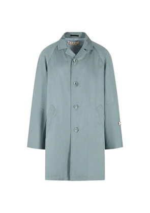 Marni buttoned trench coat - Blue