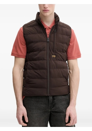 G-Star RAW Foundation quilted zip-front gilet - Brown