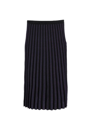 Diane Von Furstenberg Vintage pleated knit midi skirt - Blue