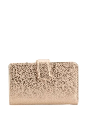 GIANNI CHIARINI Dollaro pebbled tab wallet - Gold