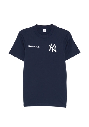 Sporty & Rich Femi logo-detail T-shirt - Blue