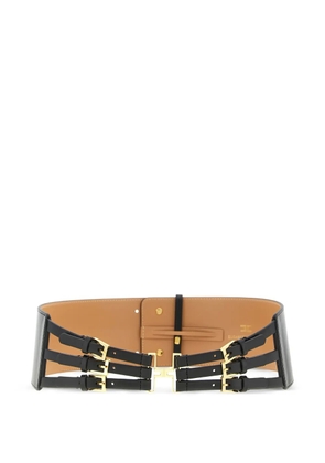 Elisabetta Franchi logo-detail belt - Black