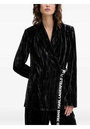 Karl Lagerfeld Jeans belted blazer - Black