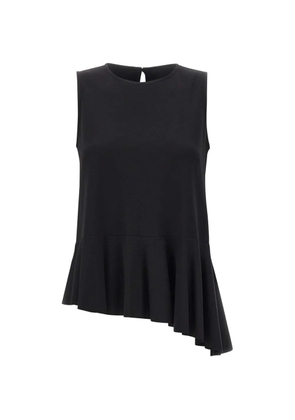 kaos ruffled-hem sleeveless blouse - Black