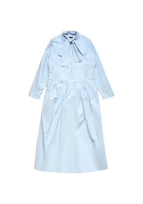 Bergfabel bow pleated midi dress - Blue