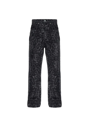 AllSaints Blake animal-print jeans - Black