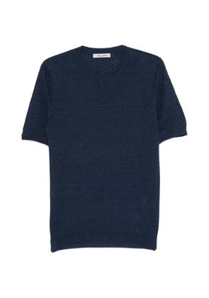 Fileria short-sleeve textured T-shirt - Blue