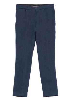BOSS linen tailored trousers - Blue