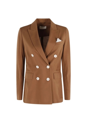 Circolo 1901 double-breasted lightweight blazer - Brown