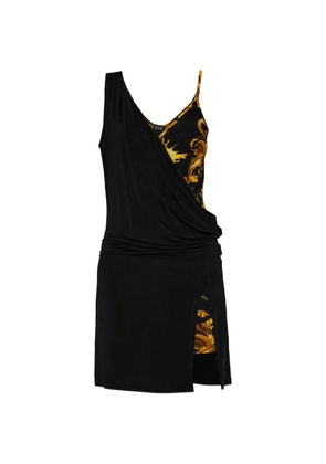 Versace Jeans Couture printed-panels mini dress - Black