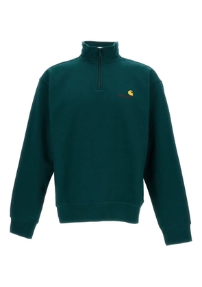 Carhartt WIP half-zip logo sweatshirt - Green