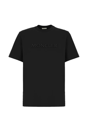 Moncler embossed logo T-shirt - Black