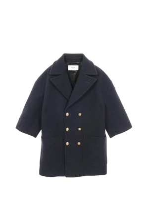 Celine Pre-Owned 2010s double-breasted wool coat - Blue