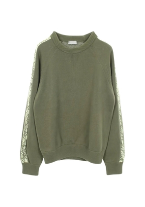 Christian Dior Pre-Owned 2010s Oblique crew-neck sweater - Green