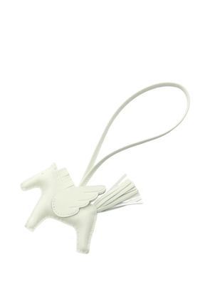 Hermès Pre-Owned pegasus bag charm - White