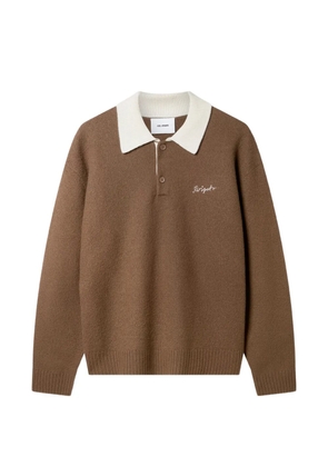 Axel Arigato Sonny polo-collar sweater - Brown