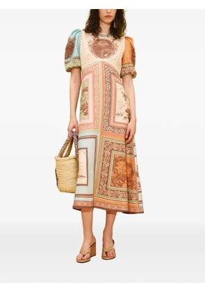 ALEMAIS Alberta midi dress - Neutrals