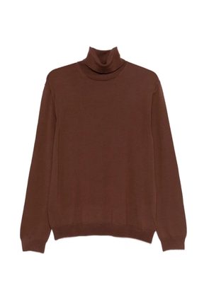 Zanone roll-neck sweater - Brown