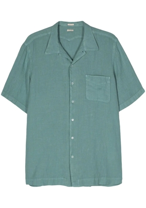Massimo Alba poplin linen shirt - Green