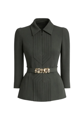 Elie Saab elephant-buckle jacket - Green